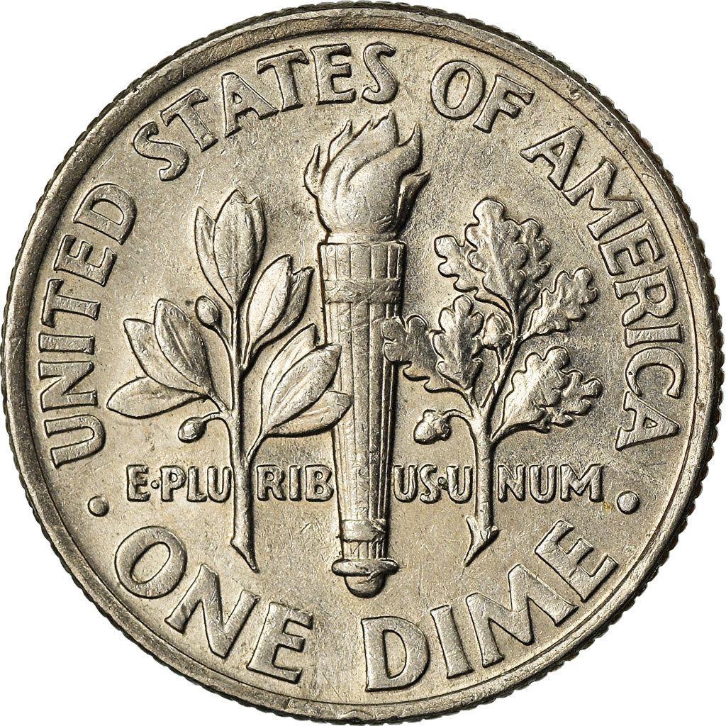 Coin, United States, Roosevelt Dime, Dime, 2004, U.S. Mint, Philadelphia
