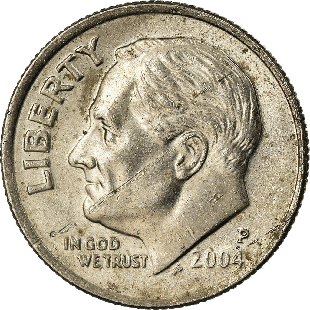 Munten, Verenigde Staten, Roosevelt Dime, Dime, 2004, U.S. Mint, Philadelphia