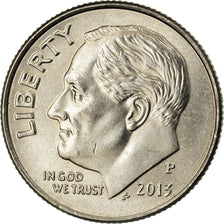 Coin, United States, Roosevelt Dime, Dime, 2013, U.S. Mint, Philadelphia