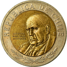 Coin, Chile, Cardinal Raul Silva Henriquez, 500 Pesos, 2008, Santiago