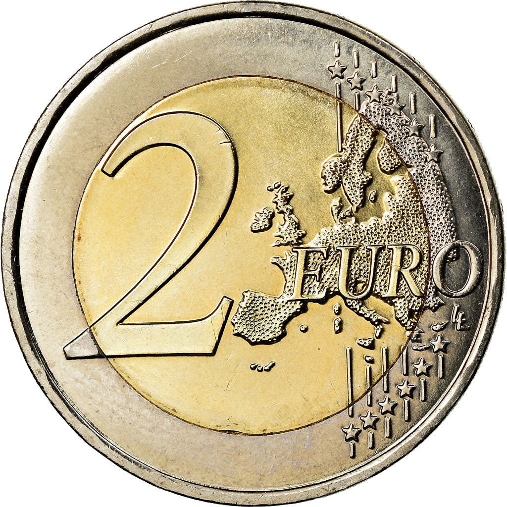 France, 2 Euro, D-Day, 2014, KM 2174, MS(60-62), Bi-Metallic, Gadoury:18