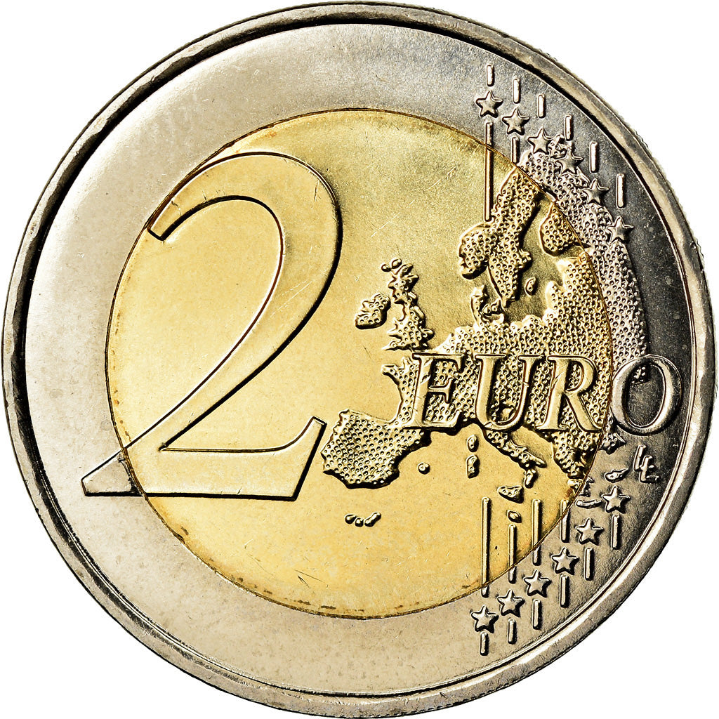France, 2 Euro, D-Day, 2014, KM 2174, AU(55-58), Bi-Metallic, Gadoury:18
