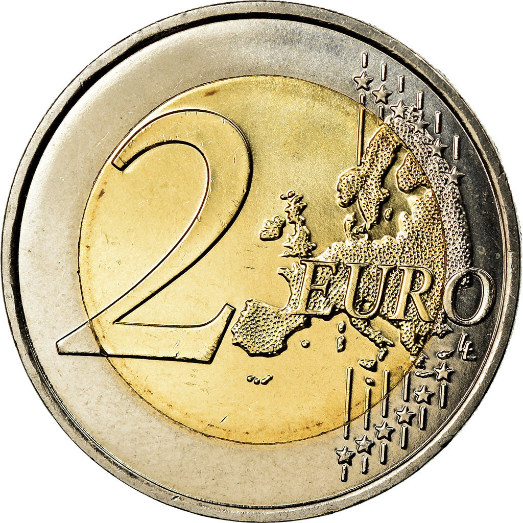 France, 2 Euro, D-Day, 2014, KM 2174, AU(55-58), Bi-Metallic, Gadoury:18