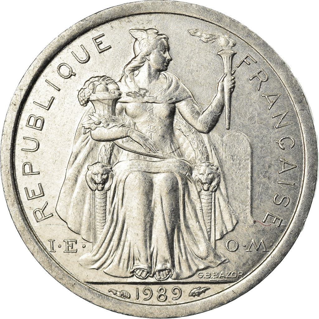 Monnaie, French Polynesia, Franc, 1989, Paris, SUP, Aluminium, KM:11