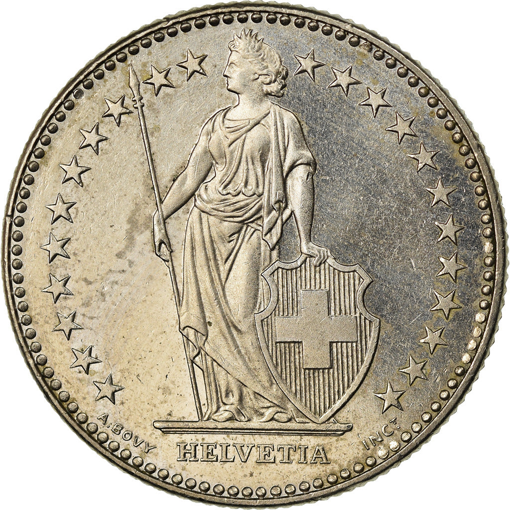 Monnaie, Suisse, 2 Francs, 1989, Bern, BE, TTB, Copper-nickel, KM:21a.3