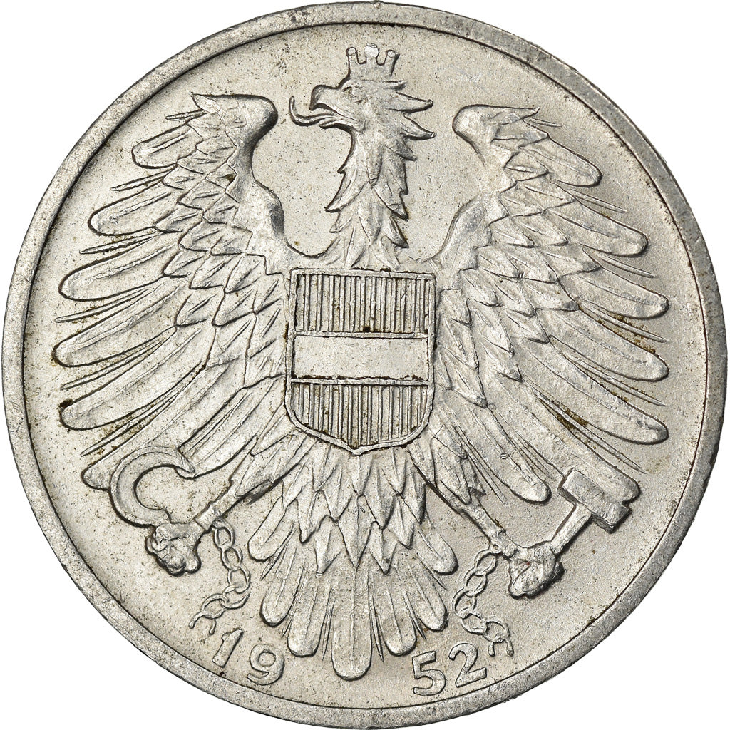 Monnaie, Autriche, Schilling, 1952, TTB+, Aluminium, KM:2871