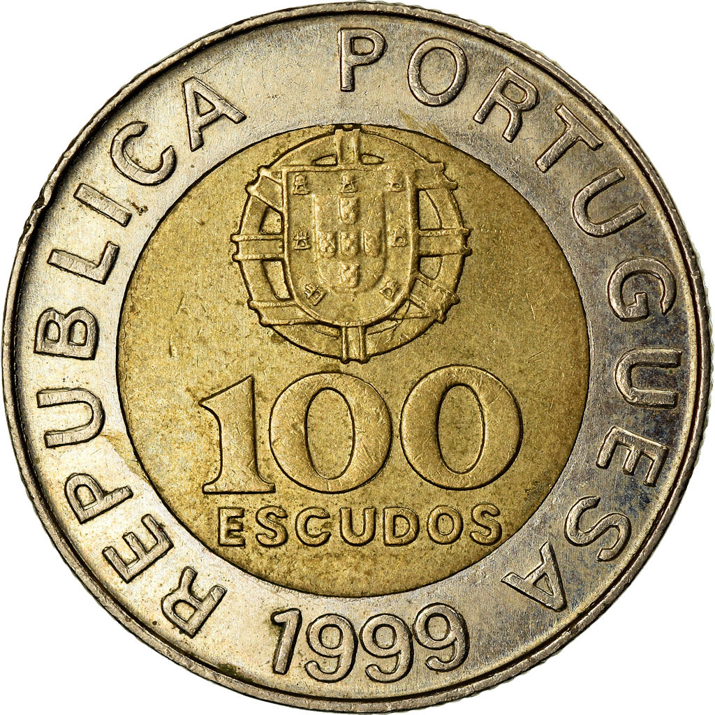 Monnaie, Portugal, 100 Escudos, 1999, TTB, Bi-Metallic, KM:645.1