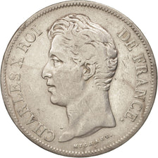 Münze, Frankreich, Charles X, 5 Francs, 1830, Lille, S+, Silber, KM:728.13
