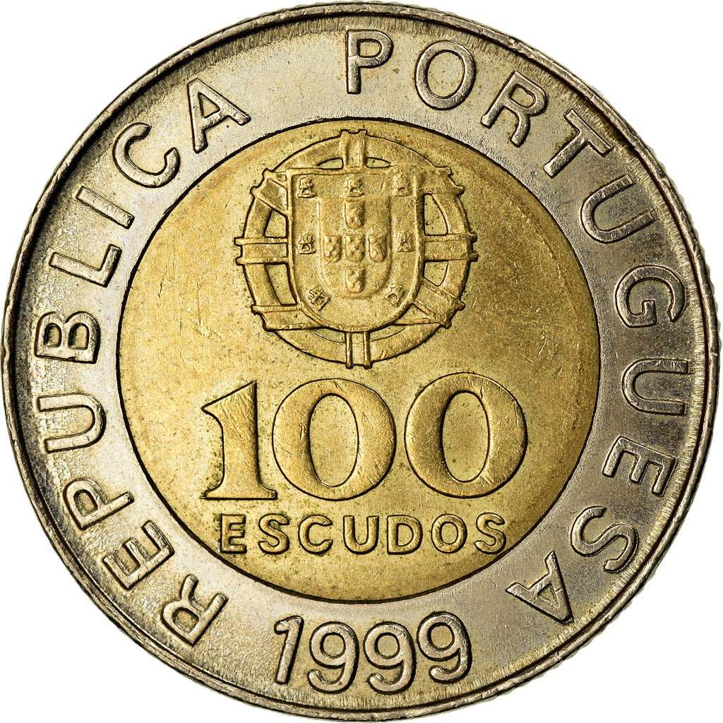 Münze, Portugal, 100 Escudos, 1999, SS, Bi-Metallic, KM:645.1