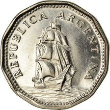 Coin, Argentina, 5 Pesos, 1961, AU(55-58), Nickel Clad Steel, KM:59