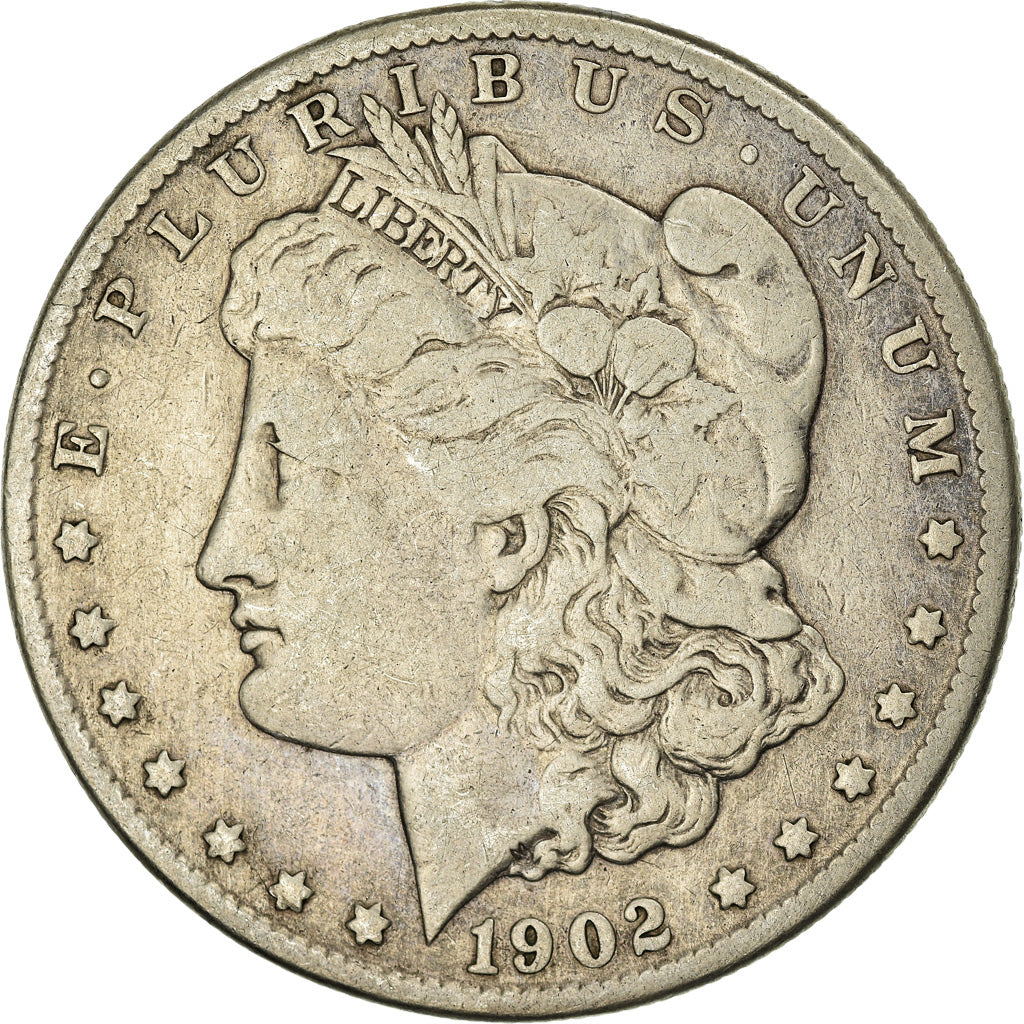 Coin, United States, Morgan Dollar, Dollar, 1902, U.S. Mint, New Orleans