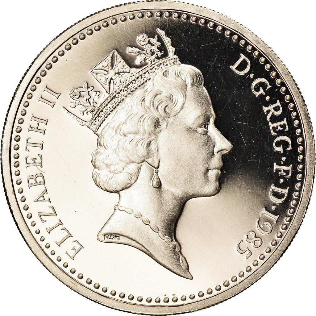 Coin, Great Britain, Elizabeth II, Pound, 1985, MS(65-70), Silver, KM:941a