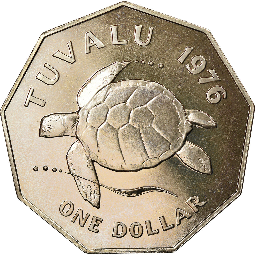 Münze, Tuvalu, Elizabeth II, Dollar, 1976, British Royal Mint, UNZ