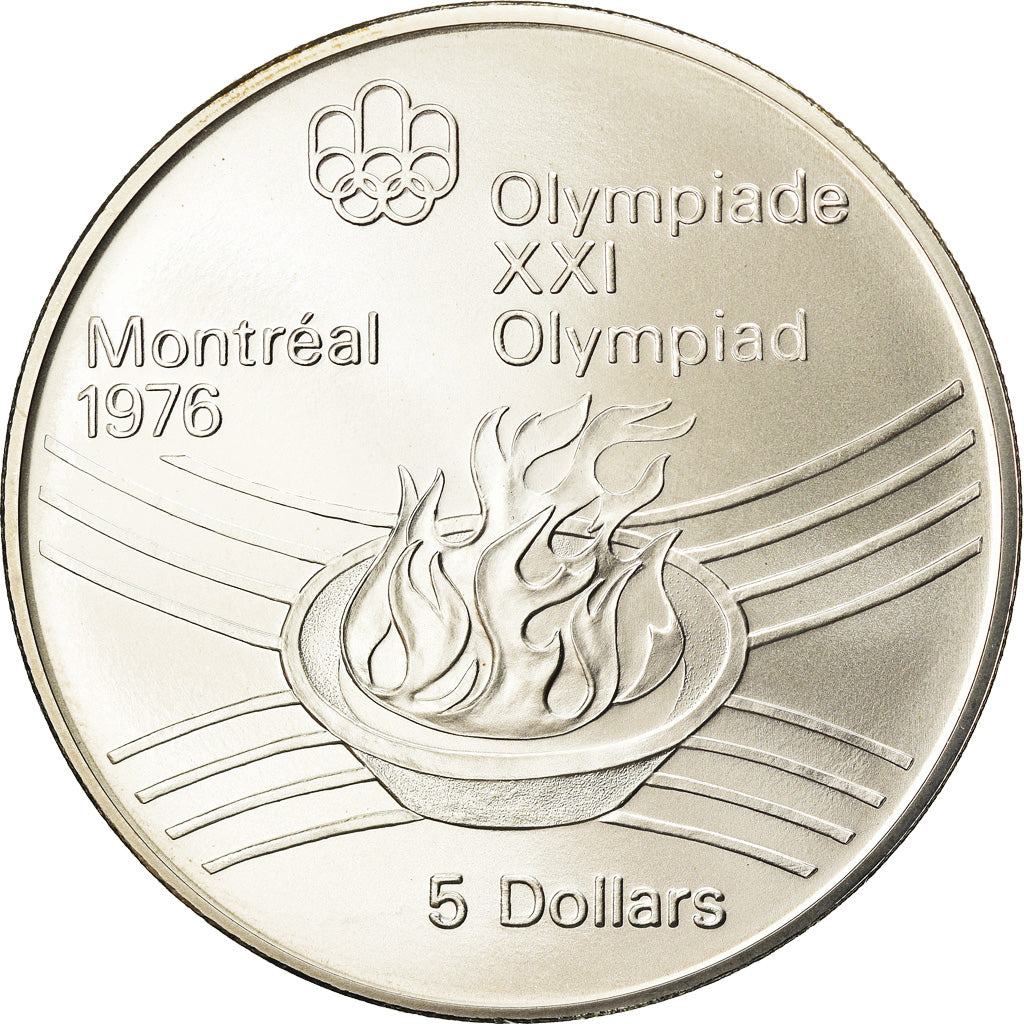 Coin, Canada, Elizabeth II, 5 Dollars, 1976, Royal Canadian Mint, Ottawa, FDC