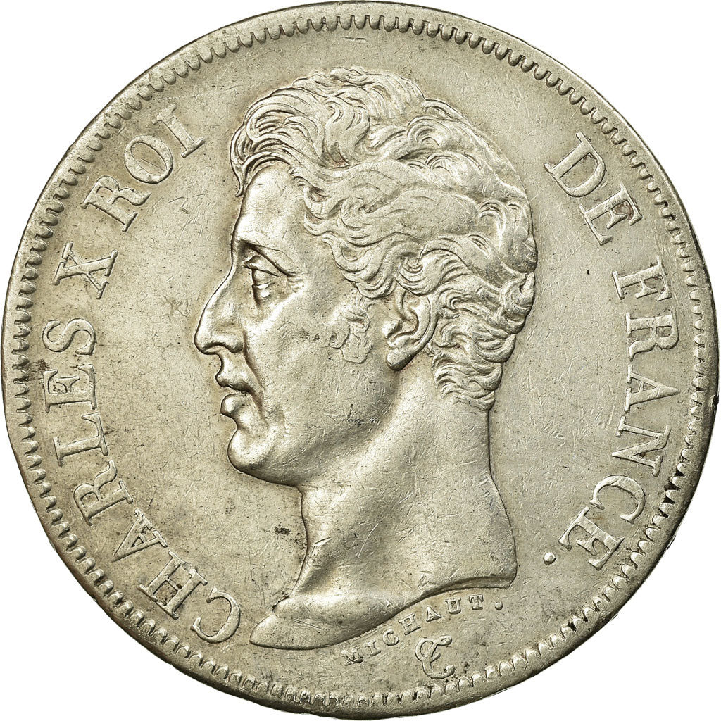 Coin, France, Charles X, 5 Francs, 1826, Lille, AU(50-53), Silver, KM:720.13