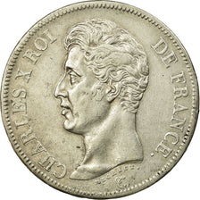 Coin, France, Charles X, 5 Francs, 1826, Lille, AU(50-53), Silver, KM:720.13