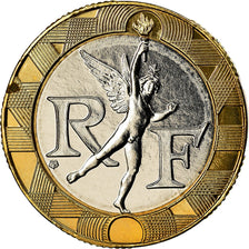 Moneta, Francja, Génie, 10 Francs, 1995, Paris, BU, MS(65-70), Aluminium-Brąz