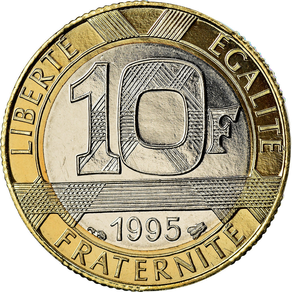 Moneta, Francia, Génie, 10 Francs, 1995, Paris, BU, FDC, Alluminio-bronzo