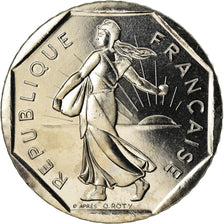 Coin, France, Semeuse, 2 Francs, 1995, BU, MS(65-70), Nickel, KM:942.1