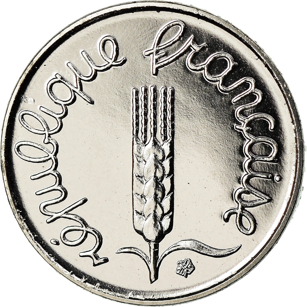 Munten, Frankrijk, Épi, Centime, 1995, Paris, BU, FDC, Stainless Steel, KM:928