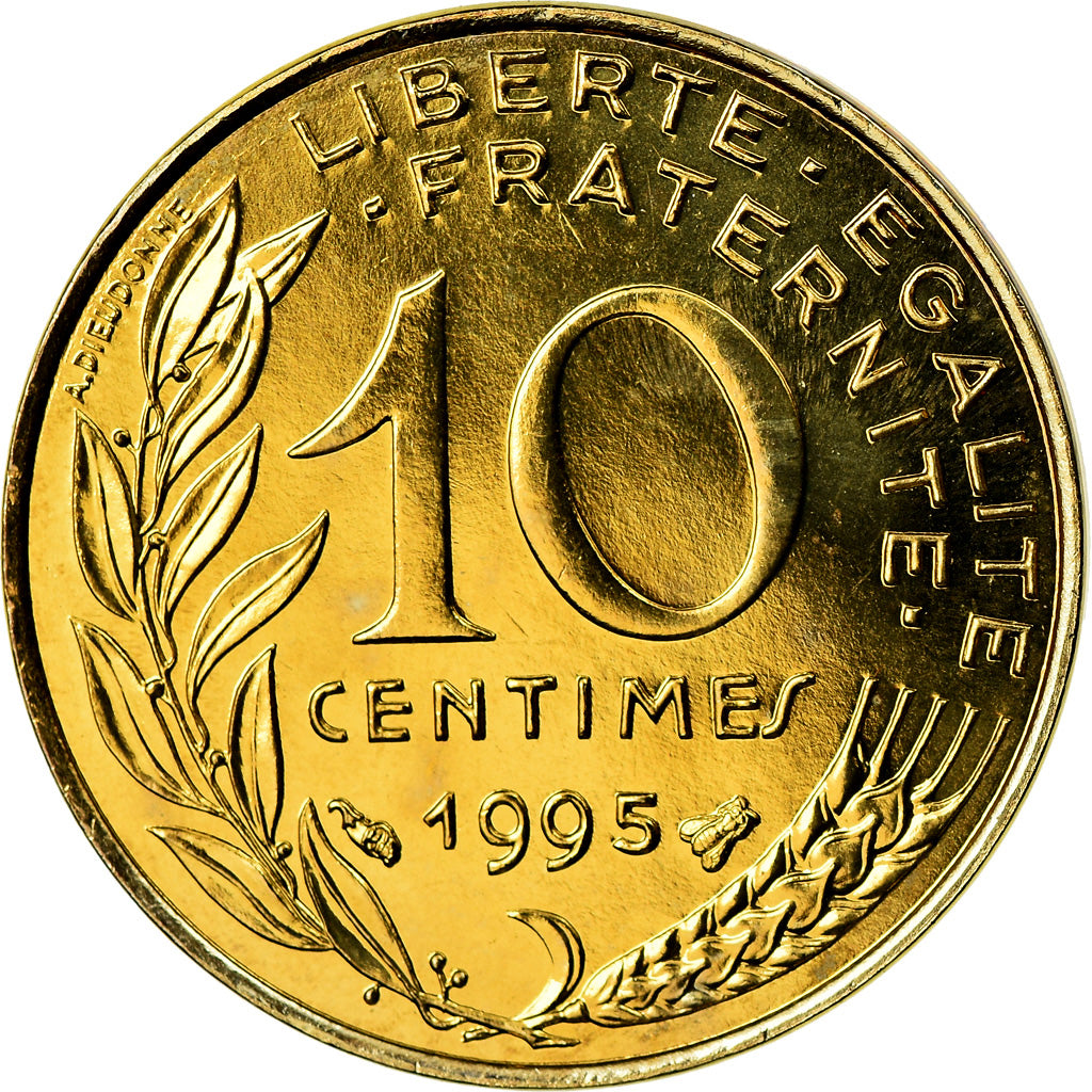 Coin, France, Marianne, 10 Centimes, 1995, Paris, BU, MS(65-70)