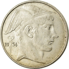 Coin, Belgium, 20 Francs, 20 Frank, 1954, VF(30-35), Silver, KM:141.1
