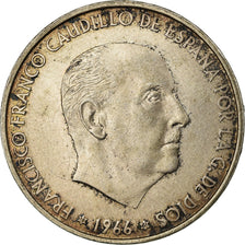 Coin, Spain, Caudillo and regent, 100 Pesetas, 1966, EF(40-45), Silver, KM:797