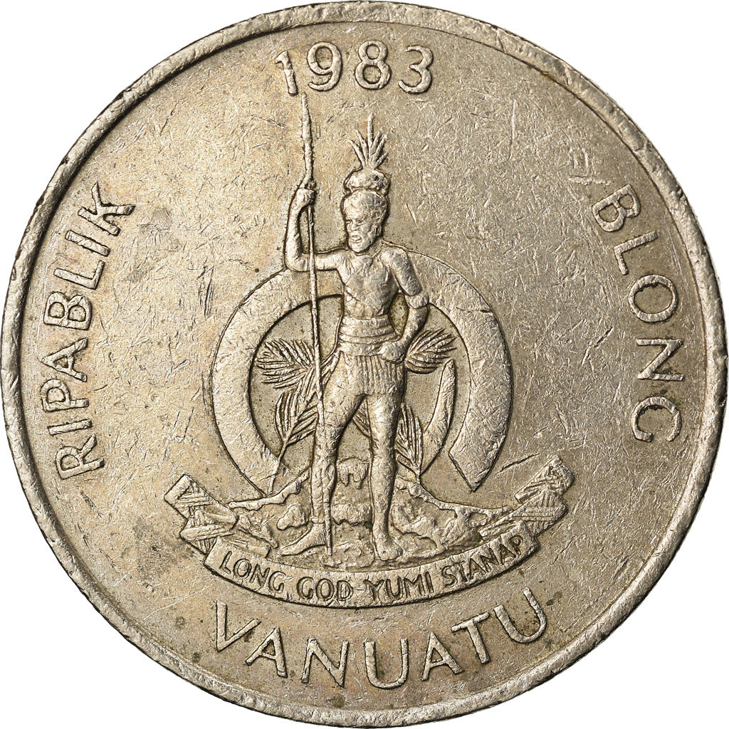 Coin, Vanuatu, 20 Vatu, 1983, British Royal Mint, EF(40-45), Copper-nickel, KM:7