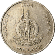 Coin, Vanuatu, 20 Vatu, 1983, British Royal Mint, EF(40-45), Copper-nickel, KM:7