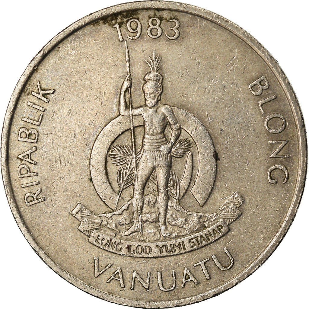 Coin, Vanuatu, 20 Vatu, 1983, British Royal Mint, VF(30-35), Copper-nickel, KM:7