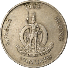 Coin, Vanuatu, 20 Vatu, 1983, British Royal Mint, VF(30-35), Copper-nickel, KM:7
