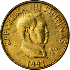 Coin, Philippines, 25 Sentimos, 1991, VF(30-35), Brass, KM:241.2
