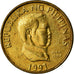 Coin, Philippines, 25 Sentimos, 1991, VF(30-35), Brass, KM:241.2