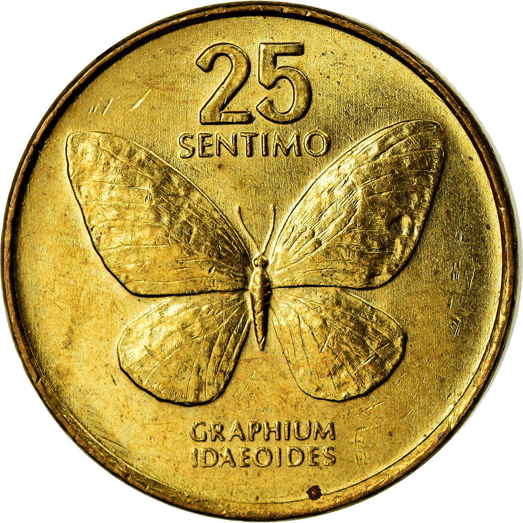 Coin, Philippines, 25 Sentimos, 1991, VF(30-35), Brass, KM:241.2