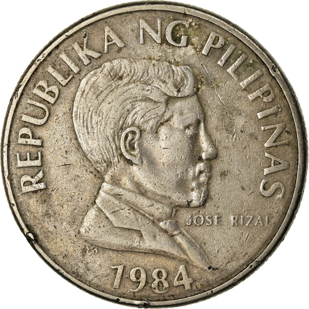 Coin, Philippines, Piso, 1984, EF(40-45), Copper-nickel, KM:243.1