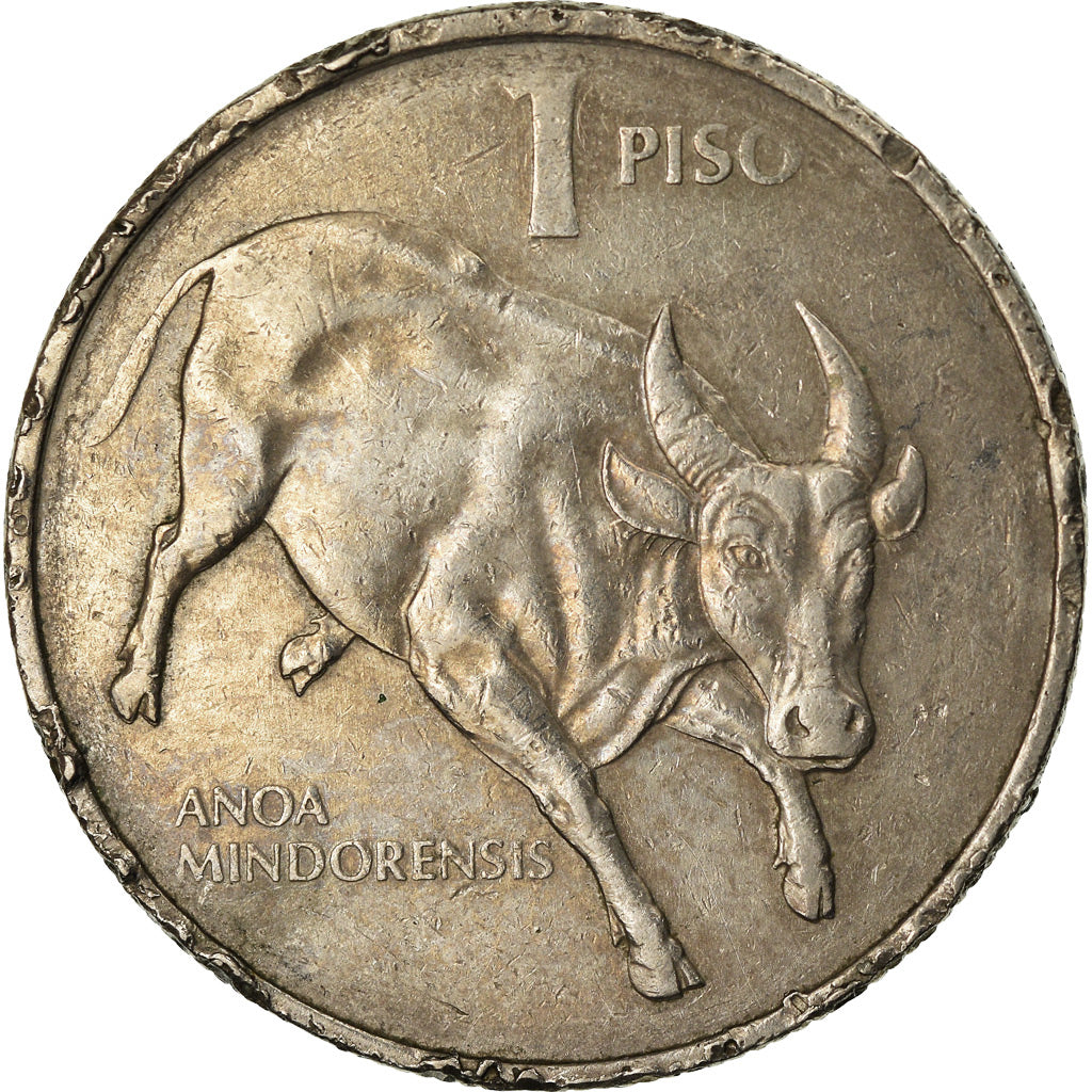 Coin, Philippines, Piso, 1989, VF(20-25), Copper-nickel, KM:243.1