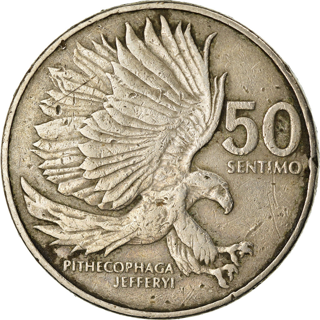 Coin, Philippines, 50 Sentimos, 1983, VF(20-25), Copper-nickel, KM:242.1
