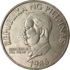 Coin, Philippines, 50 Sentimos, 1986, AU(50-53), Copper-nickel, KM:242.1