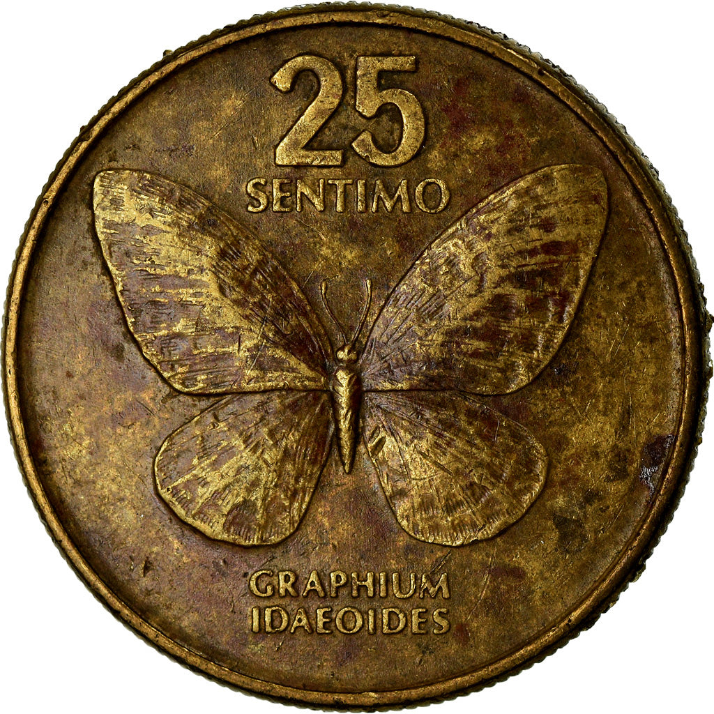 Coin, Philippines, 25 Sentimos, 1983, VF(30-35), Brass, KM:241.1