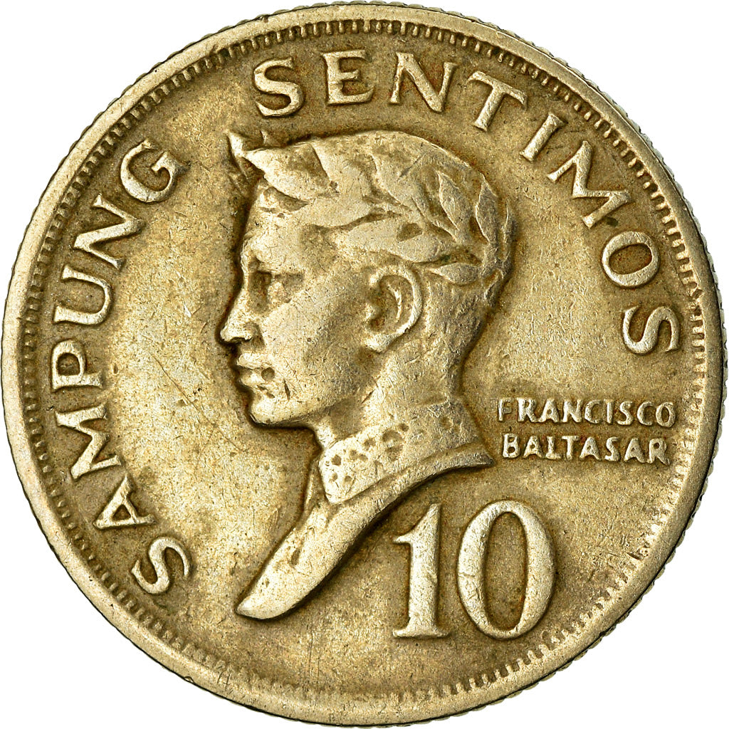 Coin, Philippines, 10 Sentimos, 1969, EF(40-45), Copper-nickel, KM:198