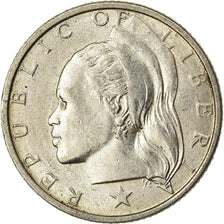 Coin, Liberia, 10 Cents, 1960, MS(60-62), Silver, KM:15