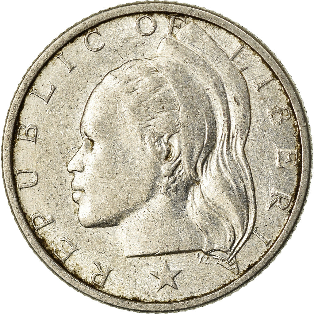 Münze, Liberia, 10 Cents, 1960, VZ, Silber, KM:15