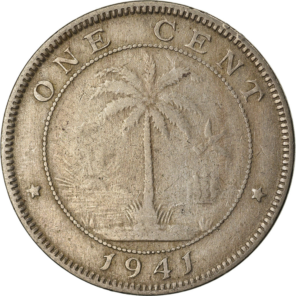 Coin, Liberia, Cent, 1941, Heaton, VF(20-25), Copper-nickel, KM:11a