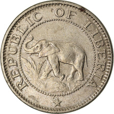 Coin, Liberia, 5 Cents, 1960, Heaton, EF(40-45), Copper-nickel, KM:14