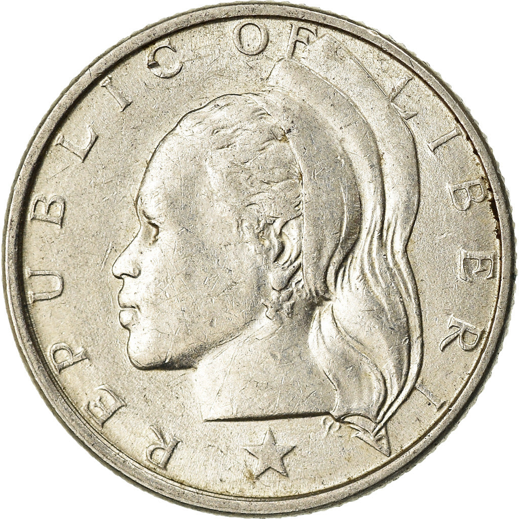 Coin, Liberia, 10 Cents, 1960, AU(50-53), Silver, KM:15