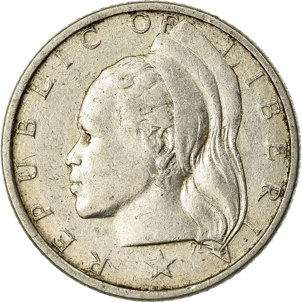 Coin, Liberia, 10 Cents, 1960, EF(40-45), Silver, KM:15