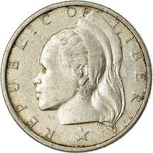 Coin, Liberia, 10 Cents, 1960, EF(40-45), Silver, KM:15