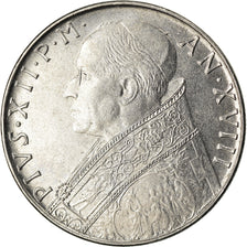 Moneta, CITTÀ DEL VATICANO, Pius XII, 100 Lire, 1956, BB+, Acciaio