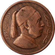 Moneta, Libia, Idris I, 5 Milliemes, 1952, MB+, Bronzo, KM:3
