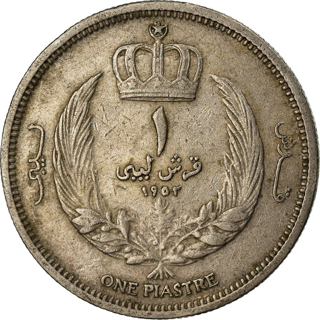 Coin, Libya, Idris I, Piastre, 1952, VF(30-35), Copper-nickel, KM:4